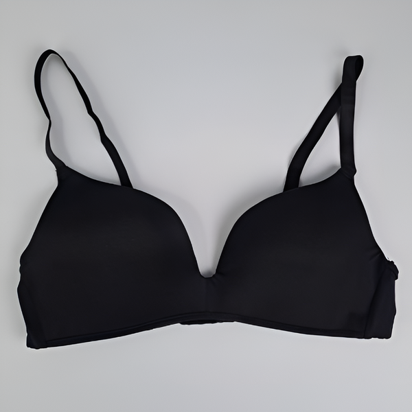 Nightee Nine - Girl Simple Seamless Smooth Gathered Non-Wire Bra And Panty Set