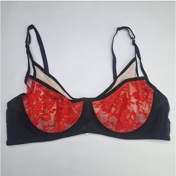 Nightee Nine-Underwire Full Bra size Red