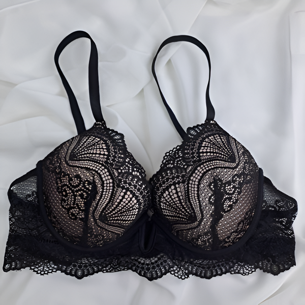 Nightee Nine -  Black Storm Padded Bra and Panty Set