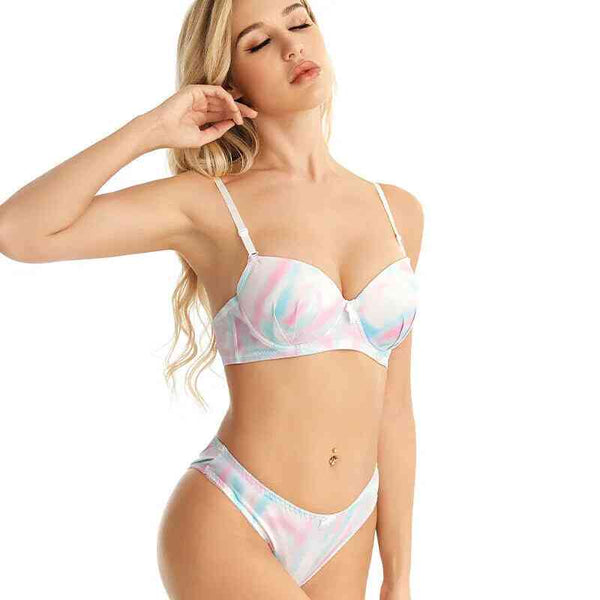 Nightee Nine - Moon Print Padded Bra and Panty Set