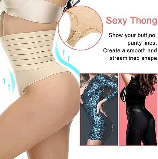 Nightee Nine -  High Waist Thong Body Shaping Pants Sexy Corset Seamless Shapewear