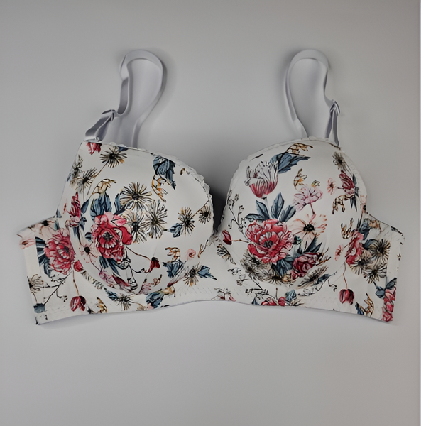 Nightee Nine - Floral Padded Bra and Panty Set