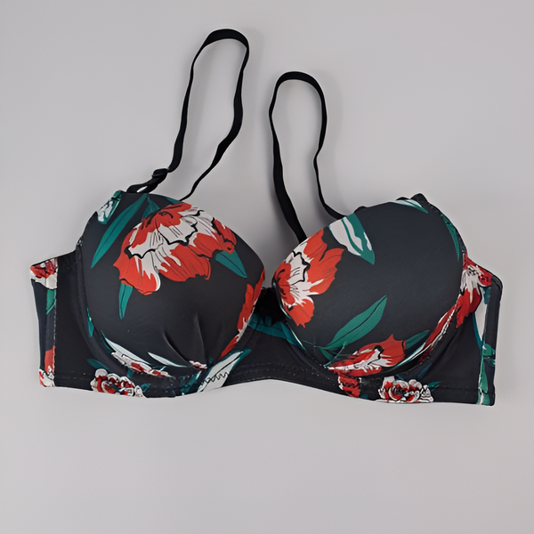 Nightee Nine -  Cheek Floral Print Padded Bra and Panty Set